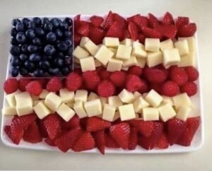 Easy 4th of July fruit board