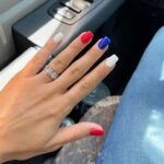 Minimalist July 4th nails