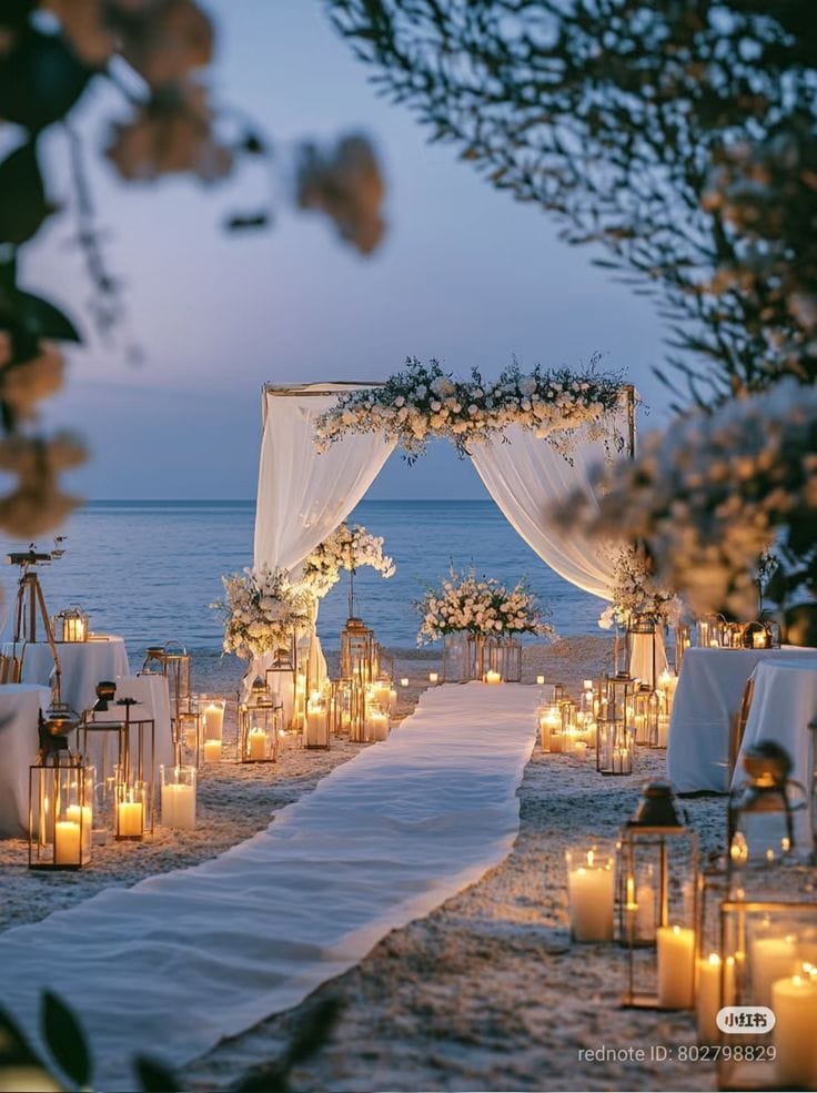 Low Budget Beach Wedding setup