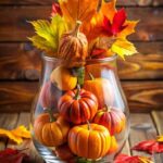 Pumpkin cluster wedding decor