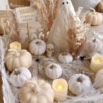 Halloween party Decor ideas in neutral and natural inspo