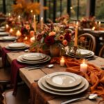 Fall wedding table centerpieces