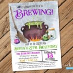 Spooky Halloween birthday party invitation