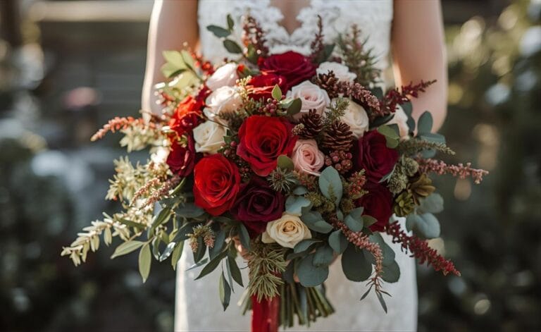 Christmas wedding color ideas