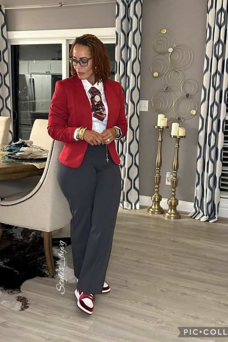 Red Christmas Office Wear 