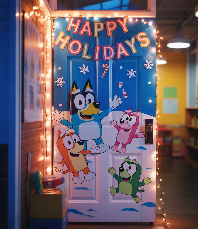 Bluey-Christmas-Door-Ideas