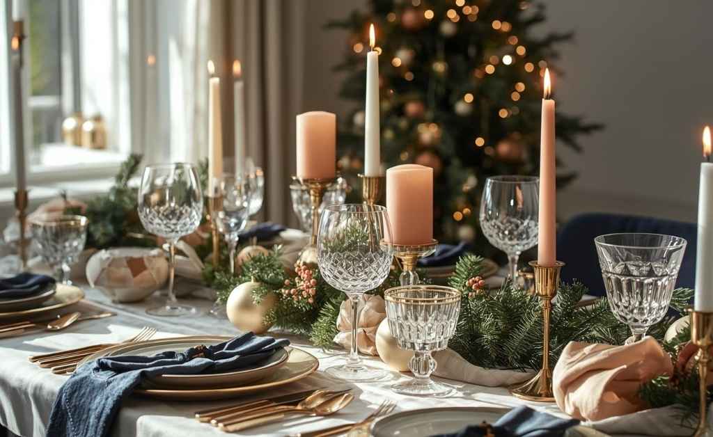 UNEXPECTED COLORS FOR CHRISTMAS TABLESCAPES 