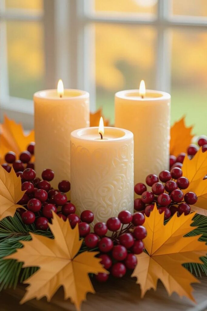 Cozy-Candle-Cluster-Centerpiece
