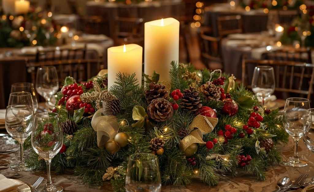 HOW TO CREATE STUNNING DIY HOLIDAY CENTERPIECES FOR TABLES