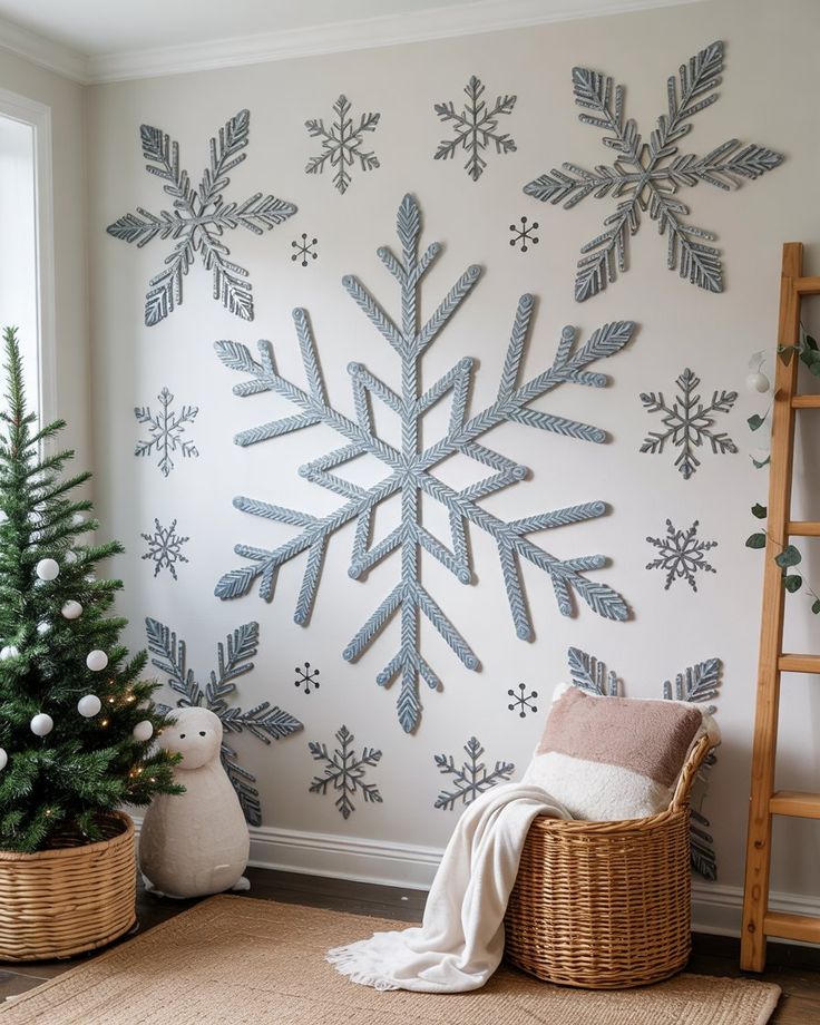 Mirror-Snowflake-Wall-Art