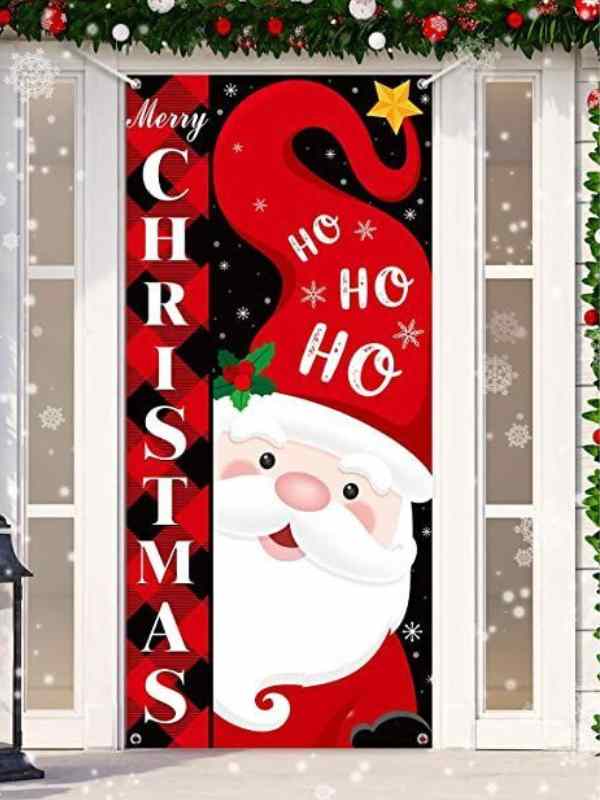 The Funny Santa Surveillance Door