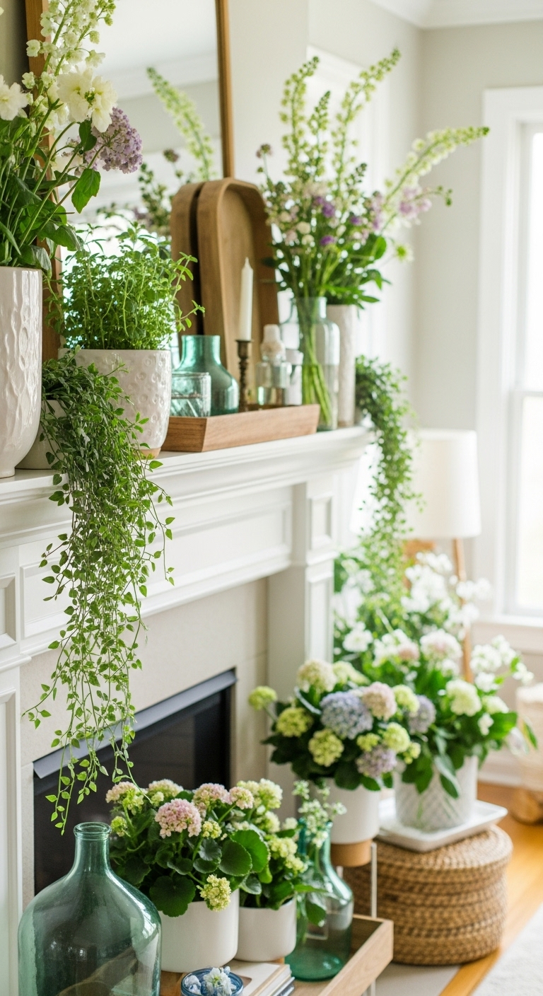 Botanical-Garden-Inspired-Mantel.