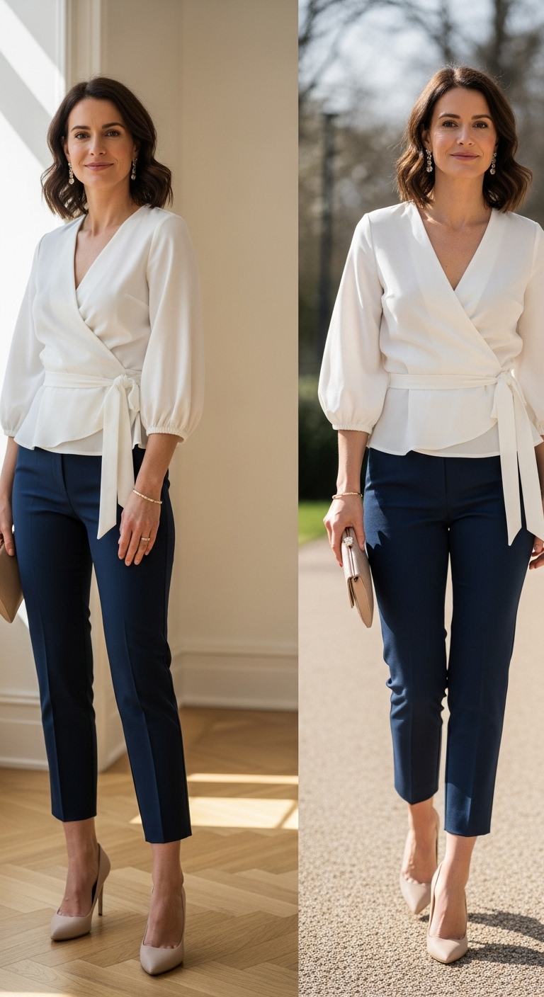 Cropped-Tailored-Pants-Wrap-Top