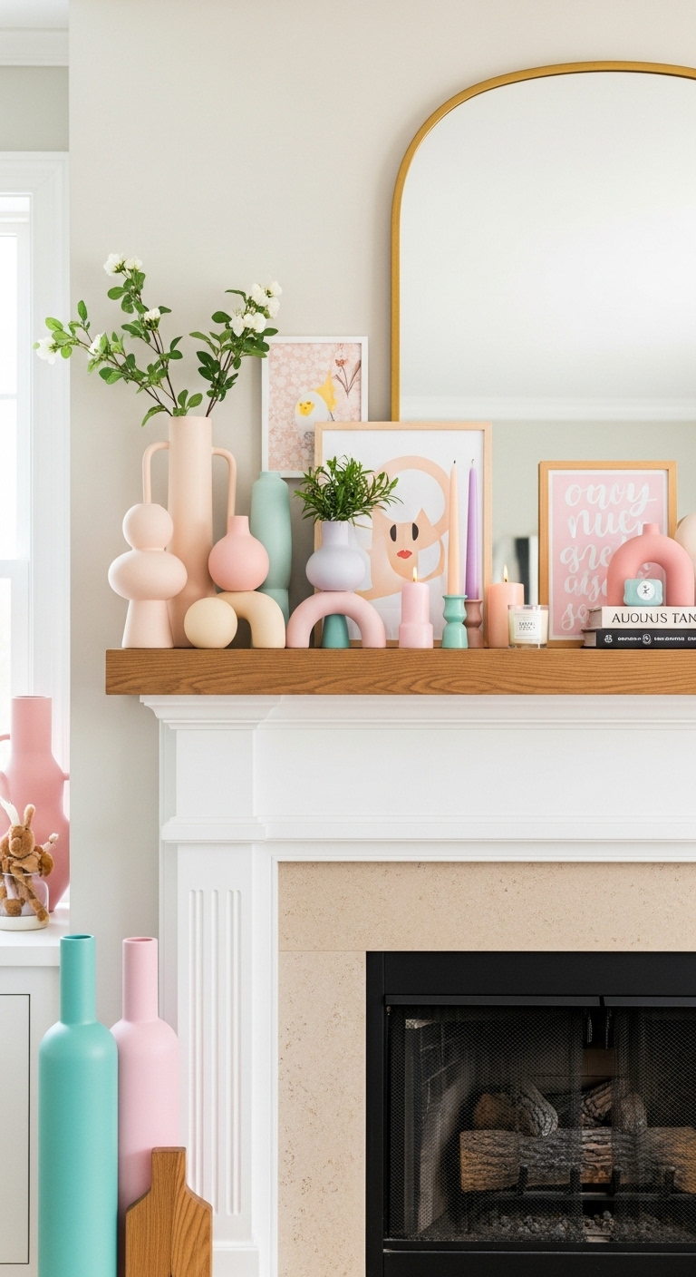 Modern-Whimsical-Mantel-Decor.