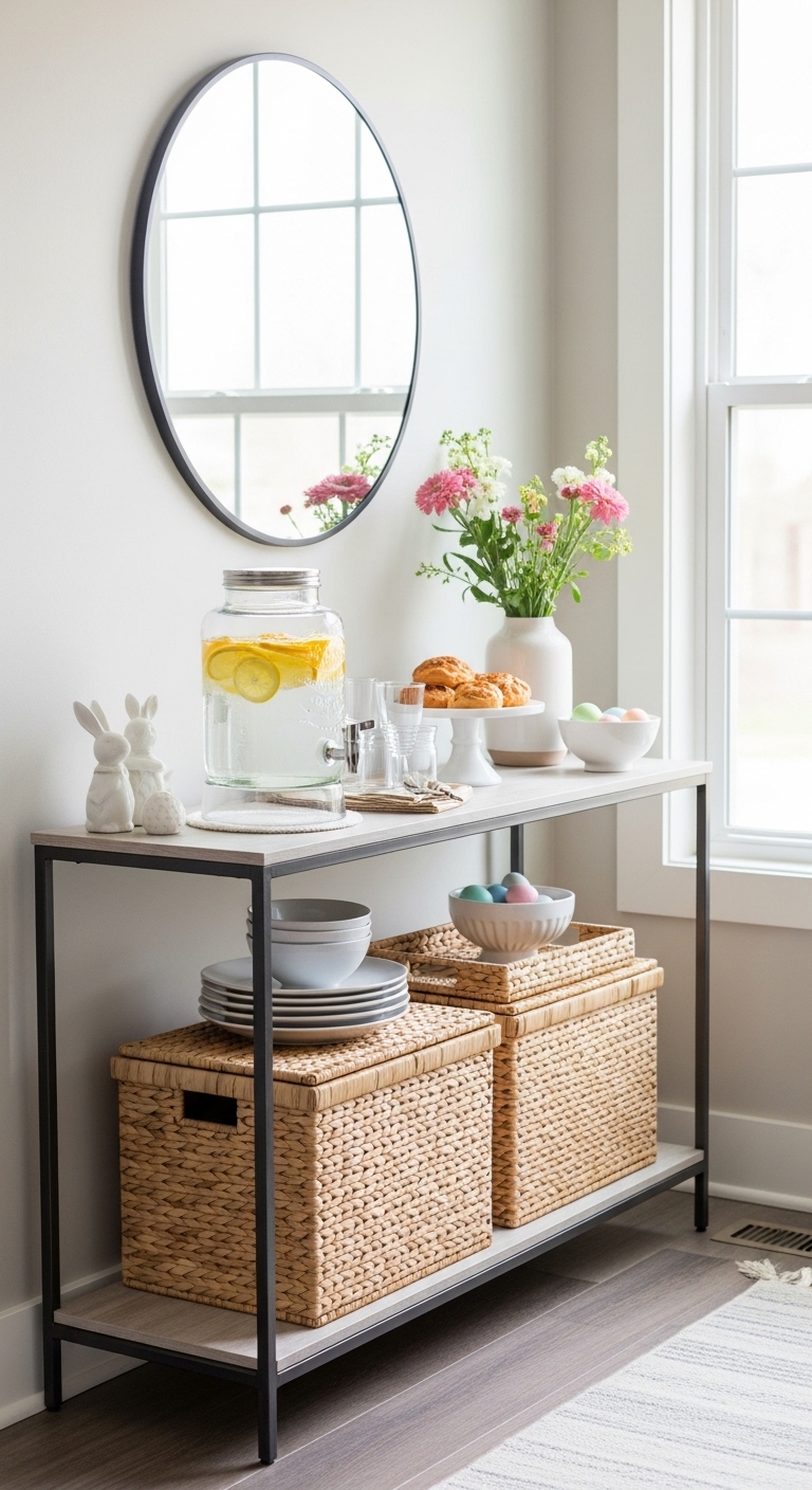 Console-Table-as-a-Brunch-Station.