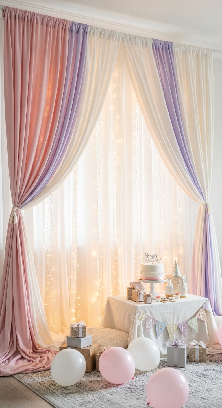 DIY-Fabric-and-Fairy-Light-Backdrop