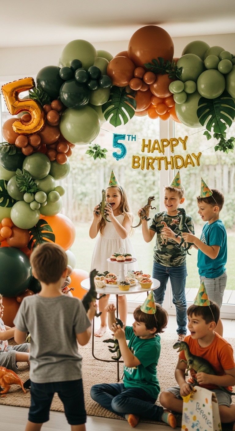 Dinosaur-Jungle-Balloon-Setup