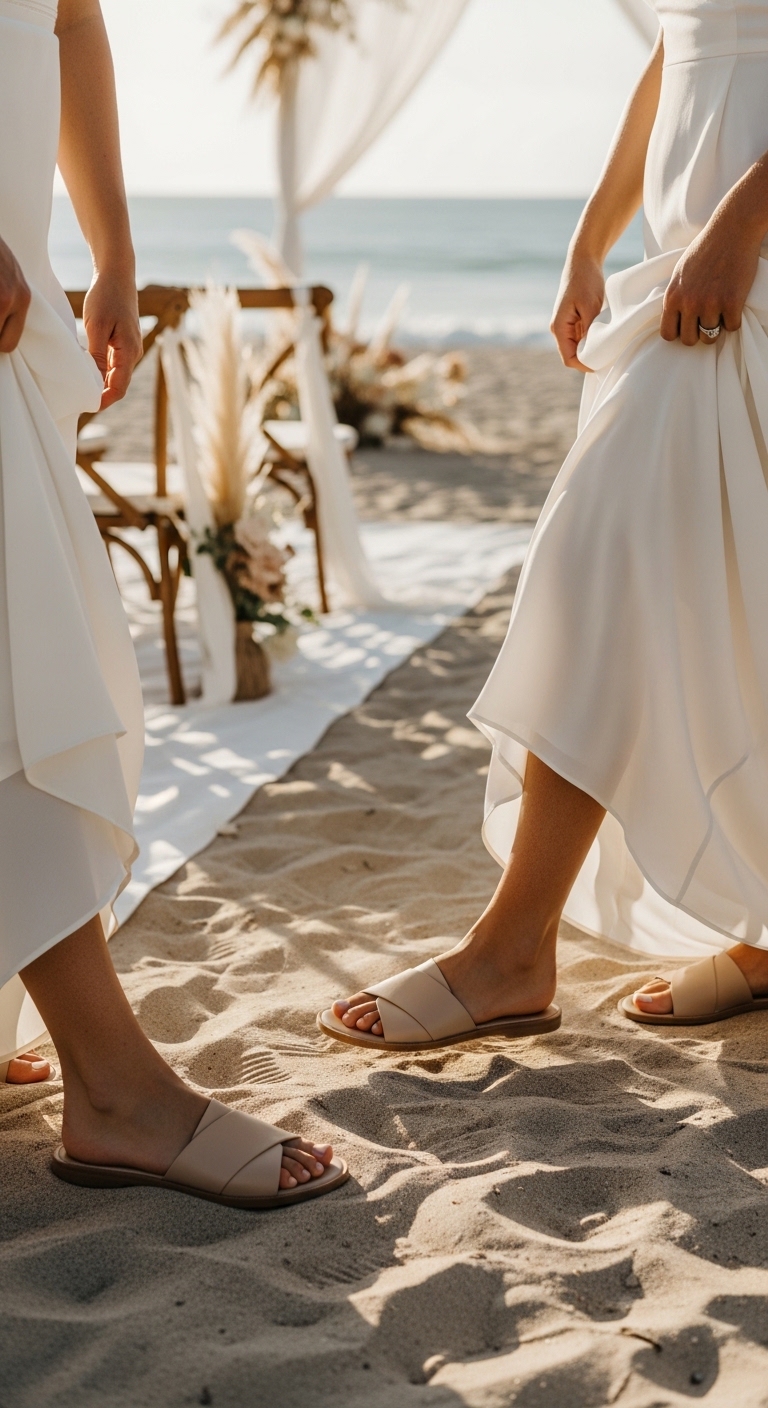 Leather-Slide-Sandals-for-Beach-Weddings