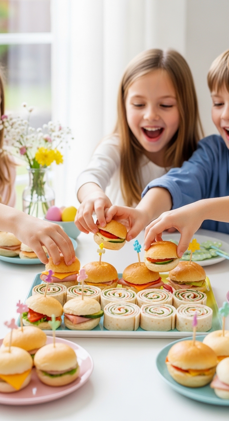 Mini-Sandwiches-and-Wraps-easter-party-snacks