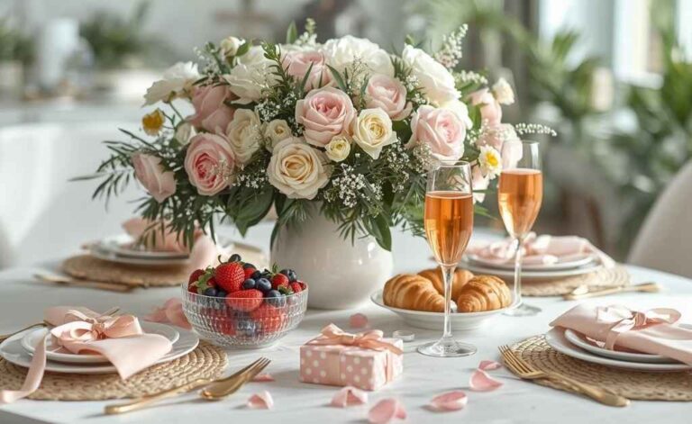 Mother's Day Gift Ideas with Brunch Table