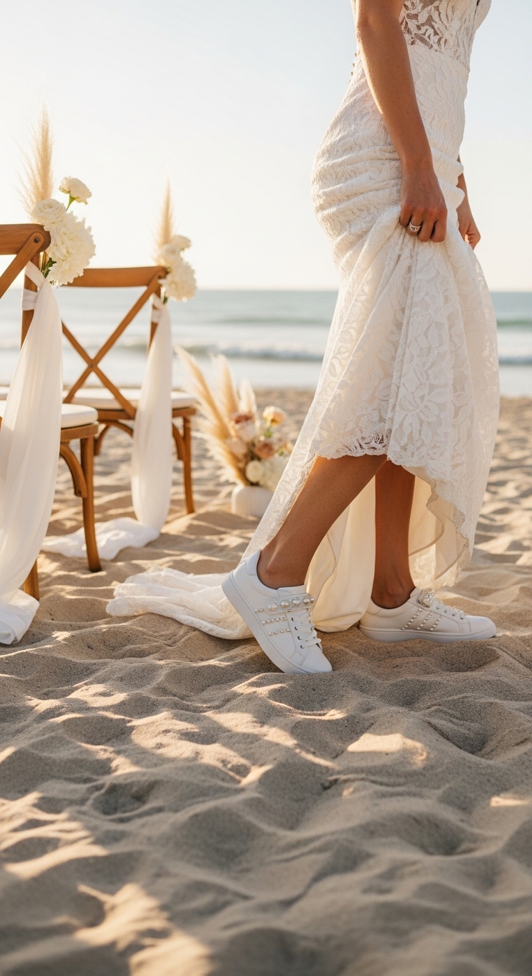 Pearl-Sneakers-for-Beach-Weddings