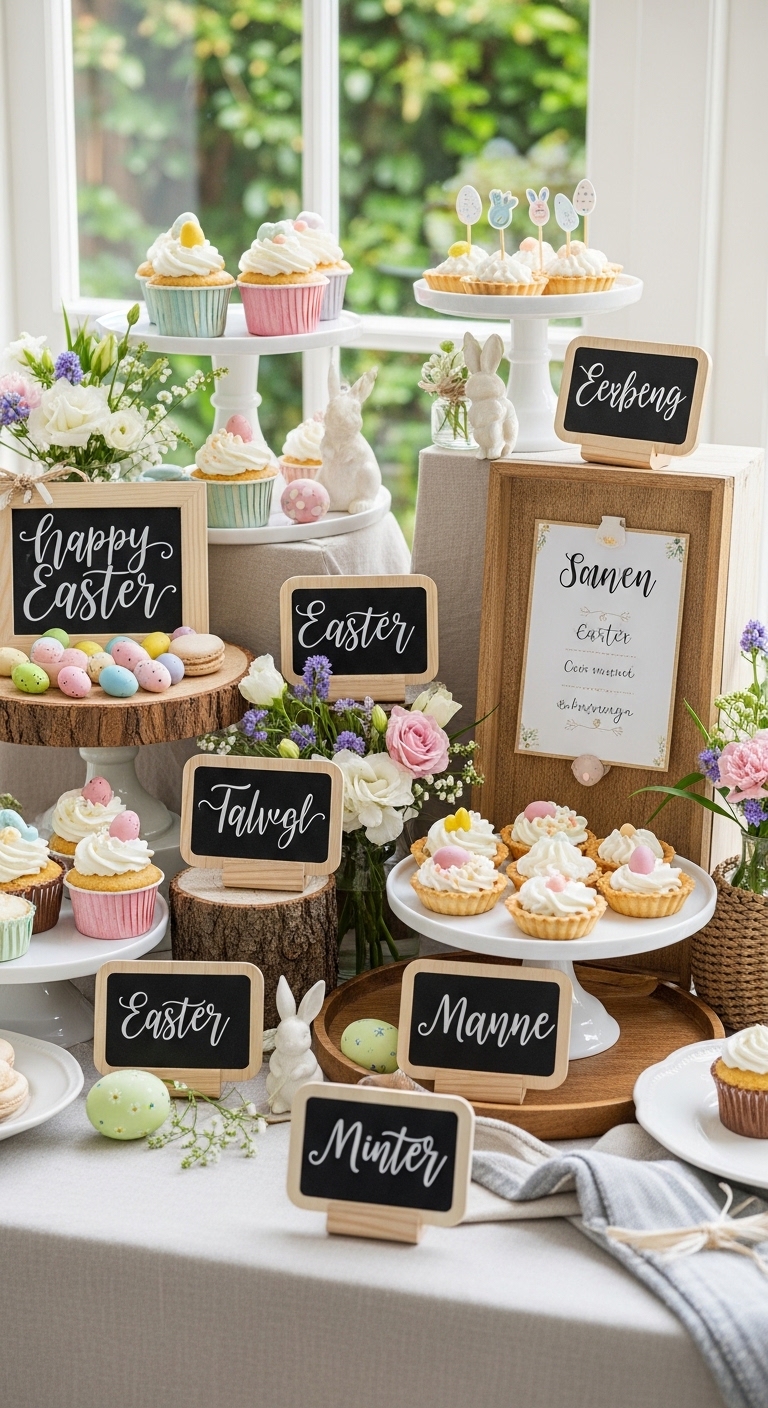 Personalized-Signage-easter-dessert-table-ideas