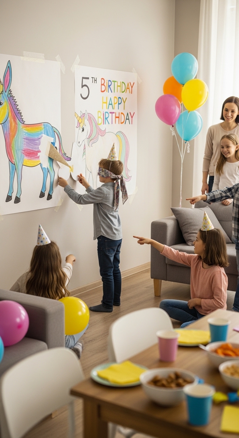 Pin-the-Tail-or-Horn-Game