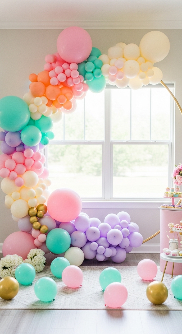 Simple-Balloon-Garland-Decoration-Ideas-for-Parties