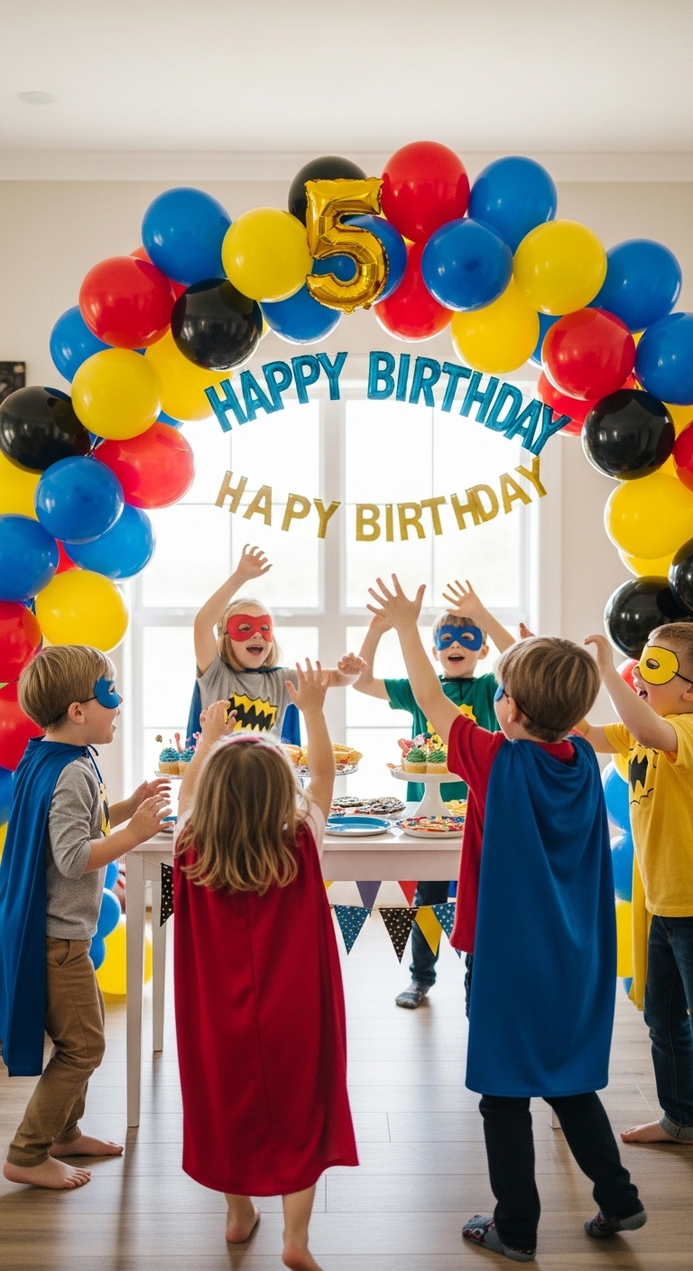 Superhero-Balloon-Arch