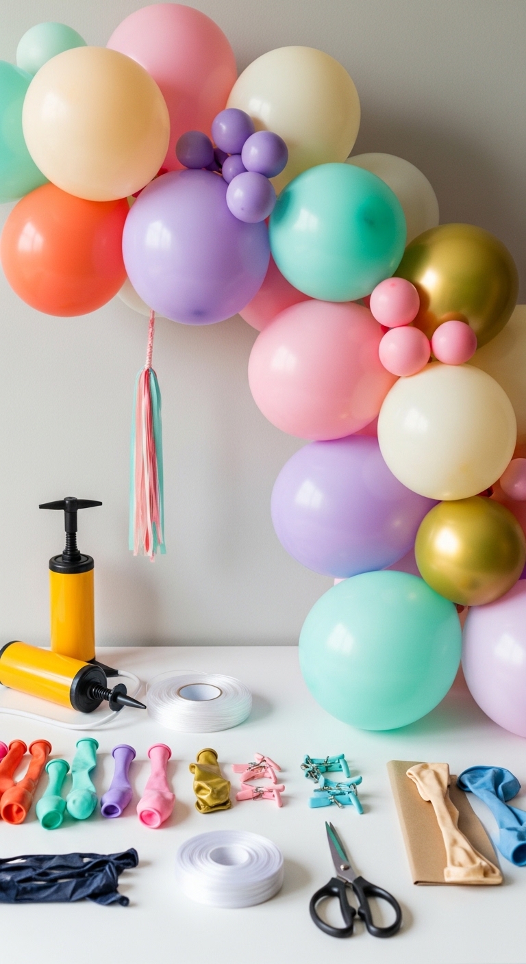 Tutorial-Balloon-Garland-Ideas-With-Tools-List.