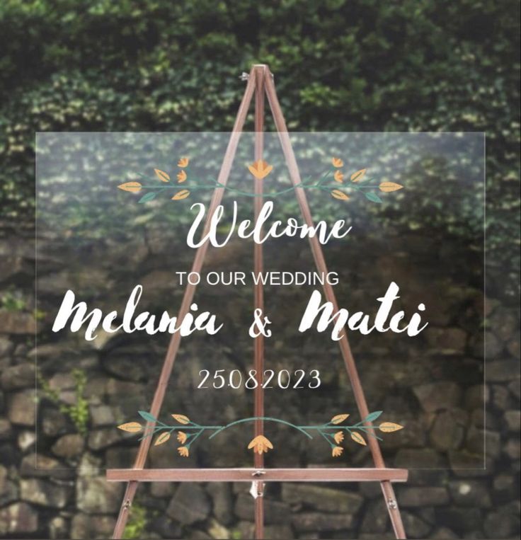 Acrylic Welcome Sign 