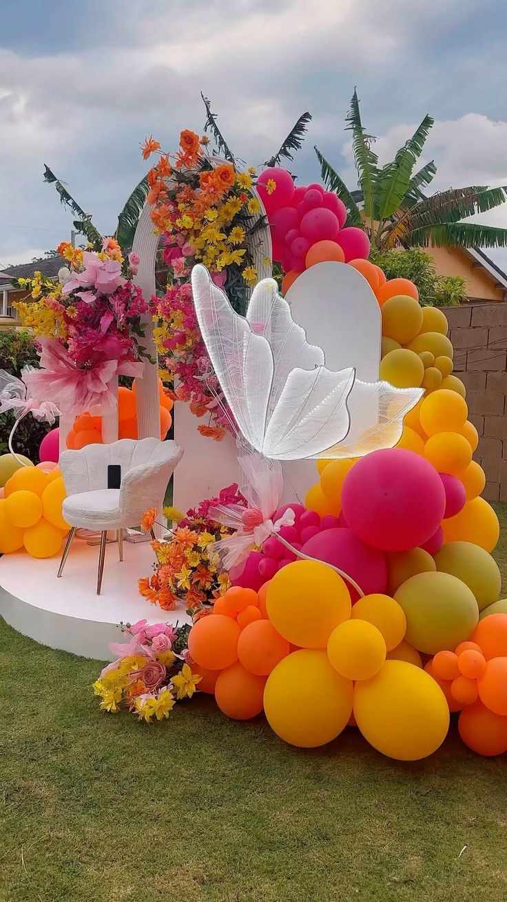 Party Decor in Coordinated Color Scheme