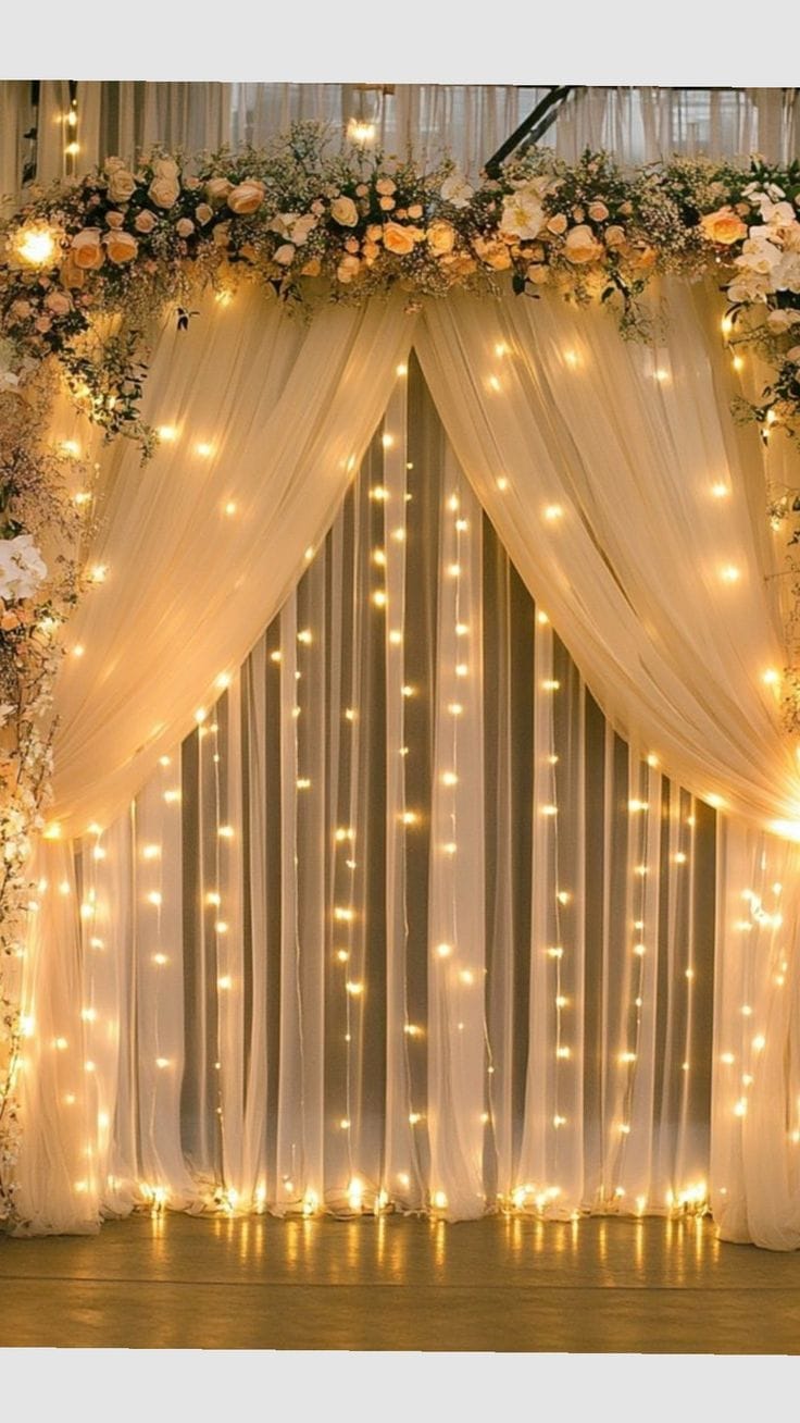 Chiffon Backdrop Drape