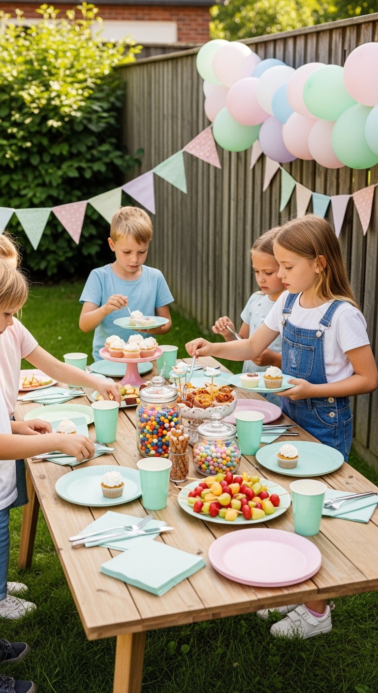 Color-Coordinated-Snack-Table