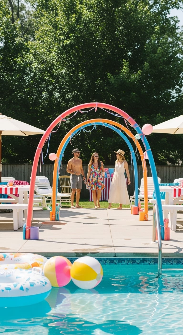 Pool-Noodle-Archway-Entrance