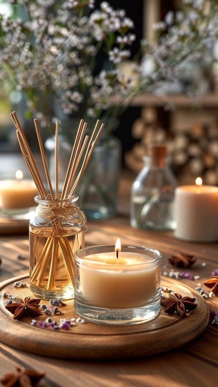 Scented Candle for Table Centerpiece as a way on how to make a party look expensive on a budget
