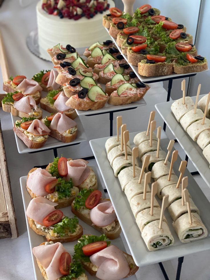 Fancy Layered Serving Trays as a Way on how to make a party look expensive on a budget