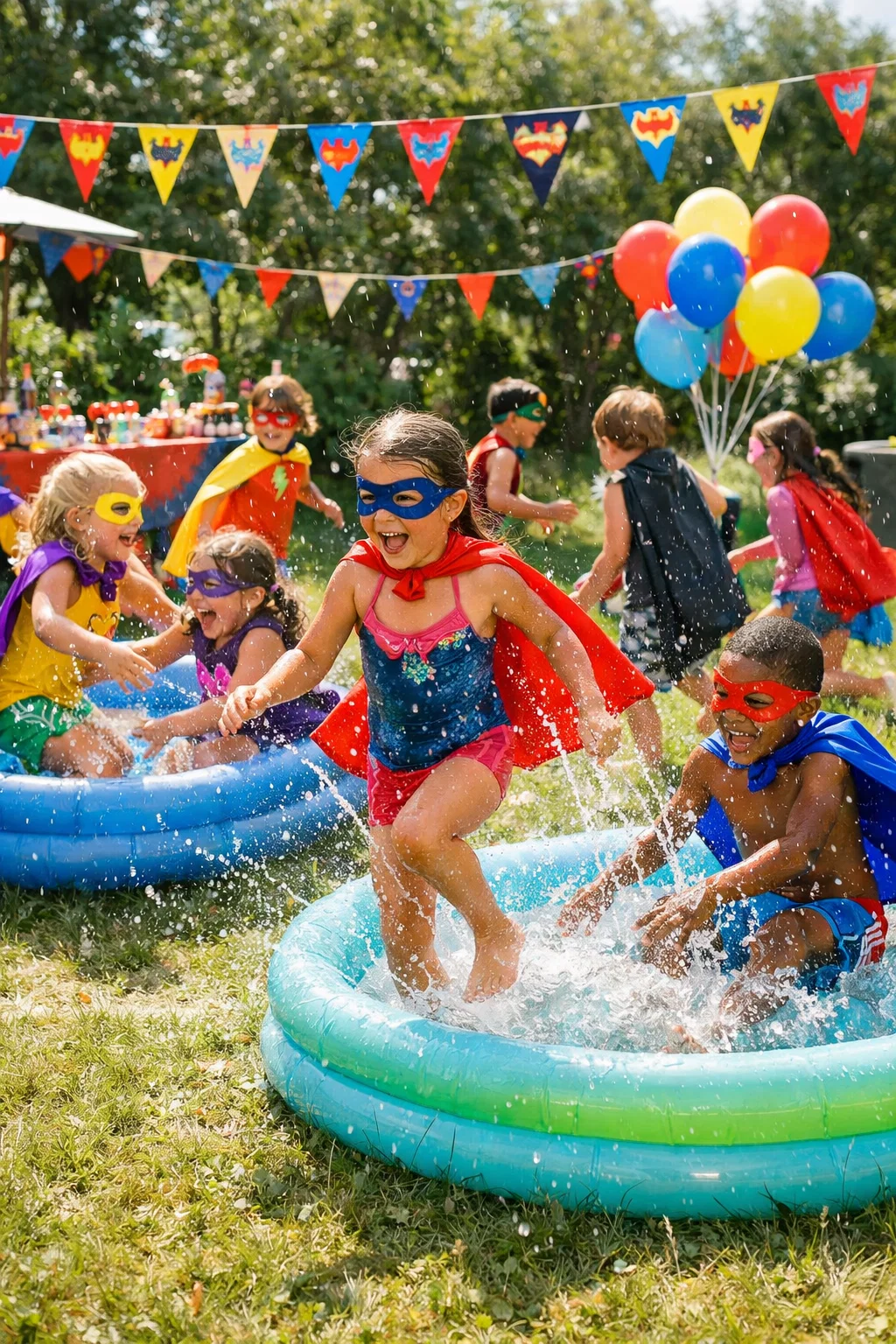 Superhero-Splash-Party