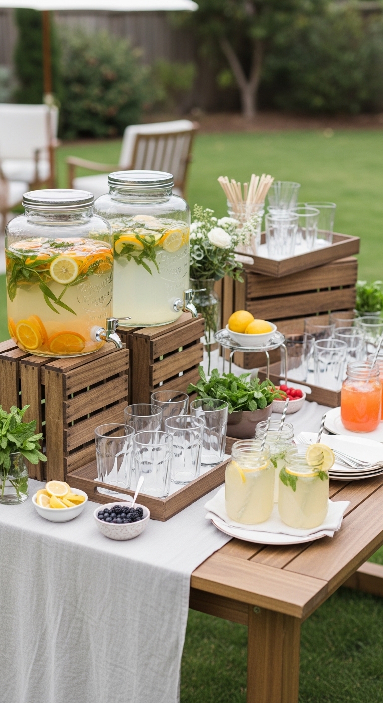Classic-Drink-Stations-backyard-wedding-bar-set-up-ideas-at-home