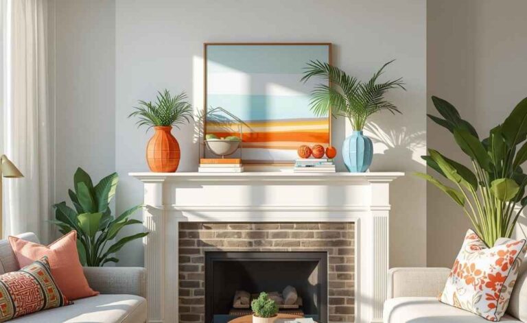 Summer Mantel Decorating Ideas