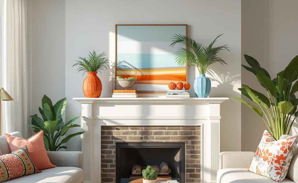 Summer Mantel Decorating Ideas