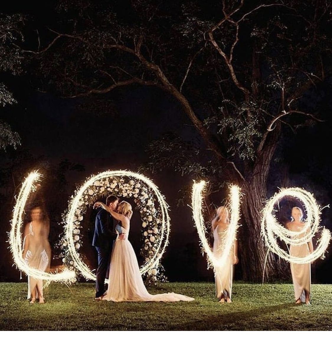 Walk-in-Framed-by-Sparklers