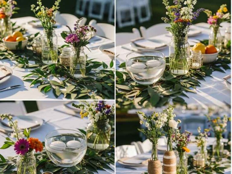 DIY SUMMER WEDDING CENTERPIECES ON A BUDGET