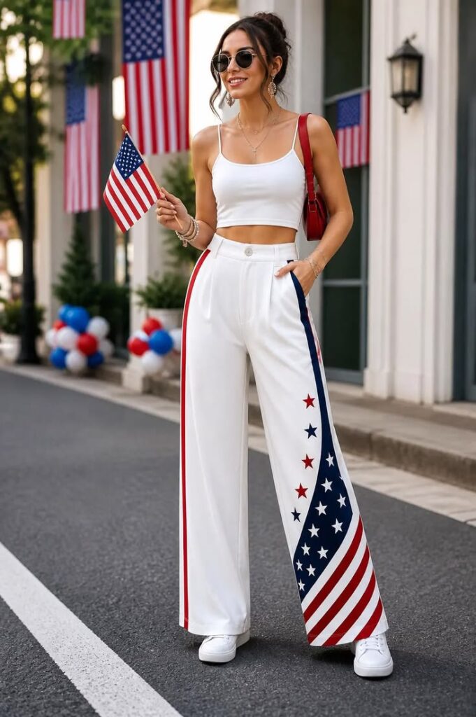 American-Flag-Crop-Top-White-Wide-Leg-Pants
