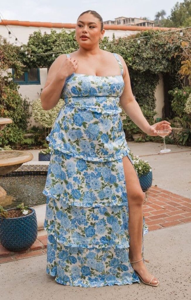 Floral-Maxi-Dress-Soft-Makeup-Look