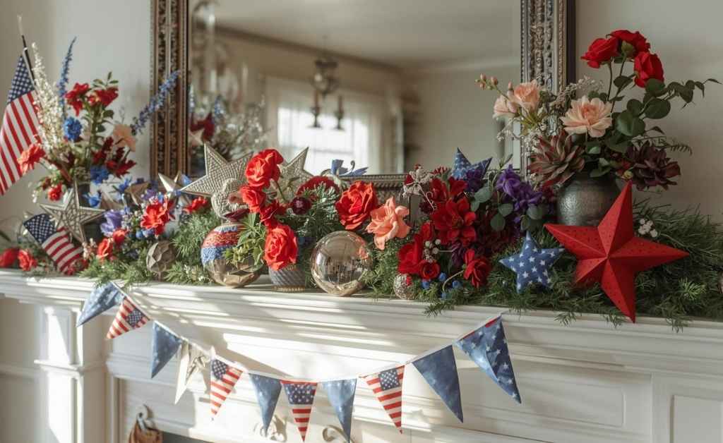 Fourth of July Mantel Decorating Ideas