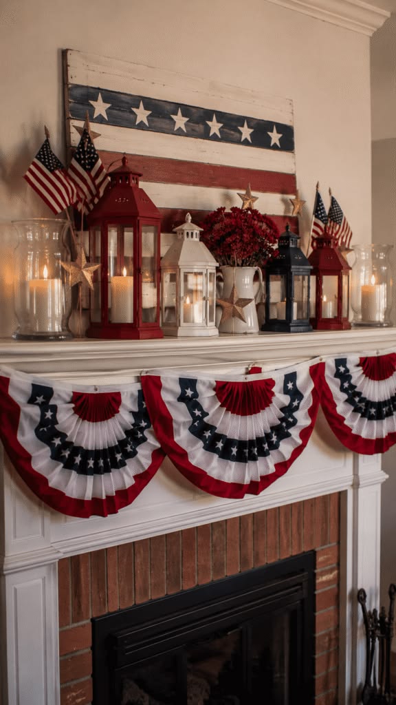 How-to-Style-a-Fourth-of-July-Mantel