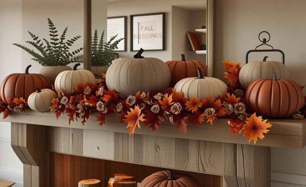 Cozy Fall Mantel Decorating Ideas
