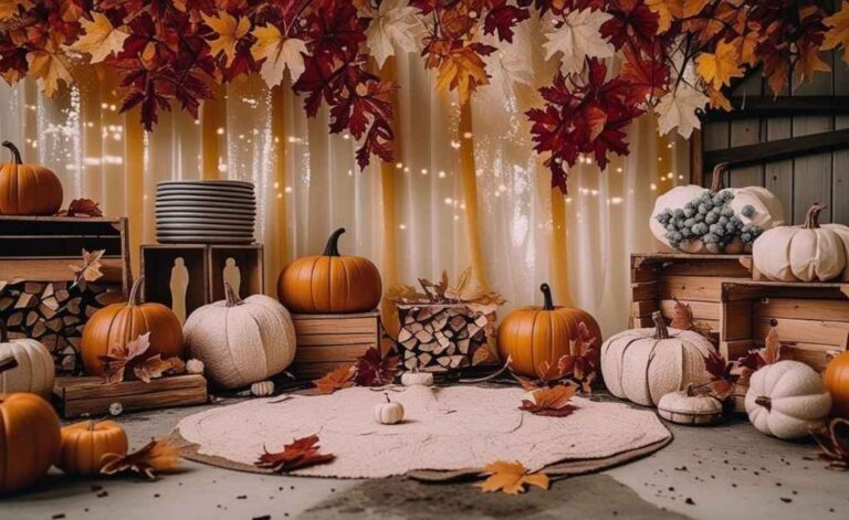 DIY Fall Party Backdrop Ideas