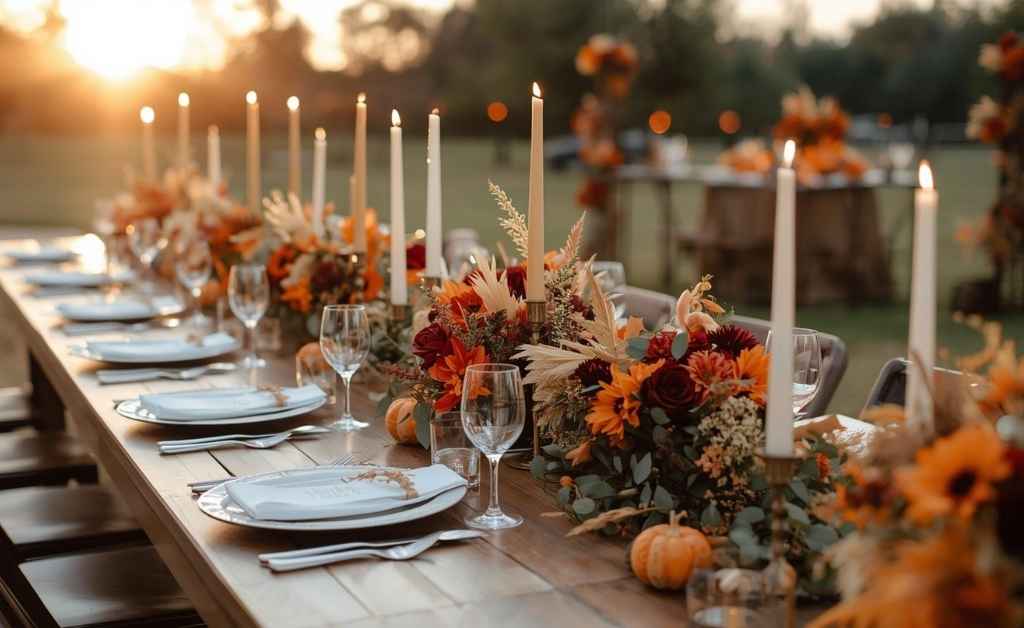 Fall Wedding Table Decor